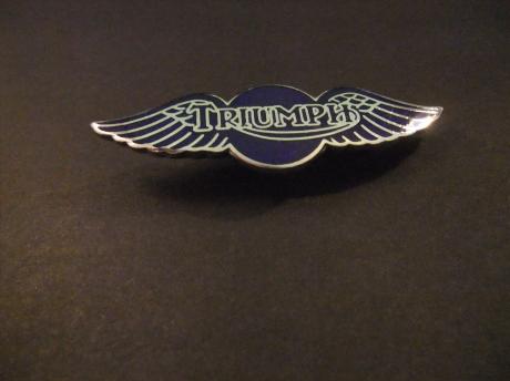 Triumph Brits merk van motorfietsen wing ( blauw)